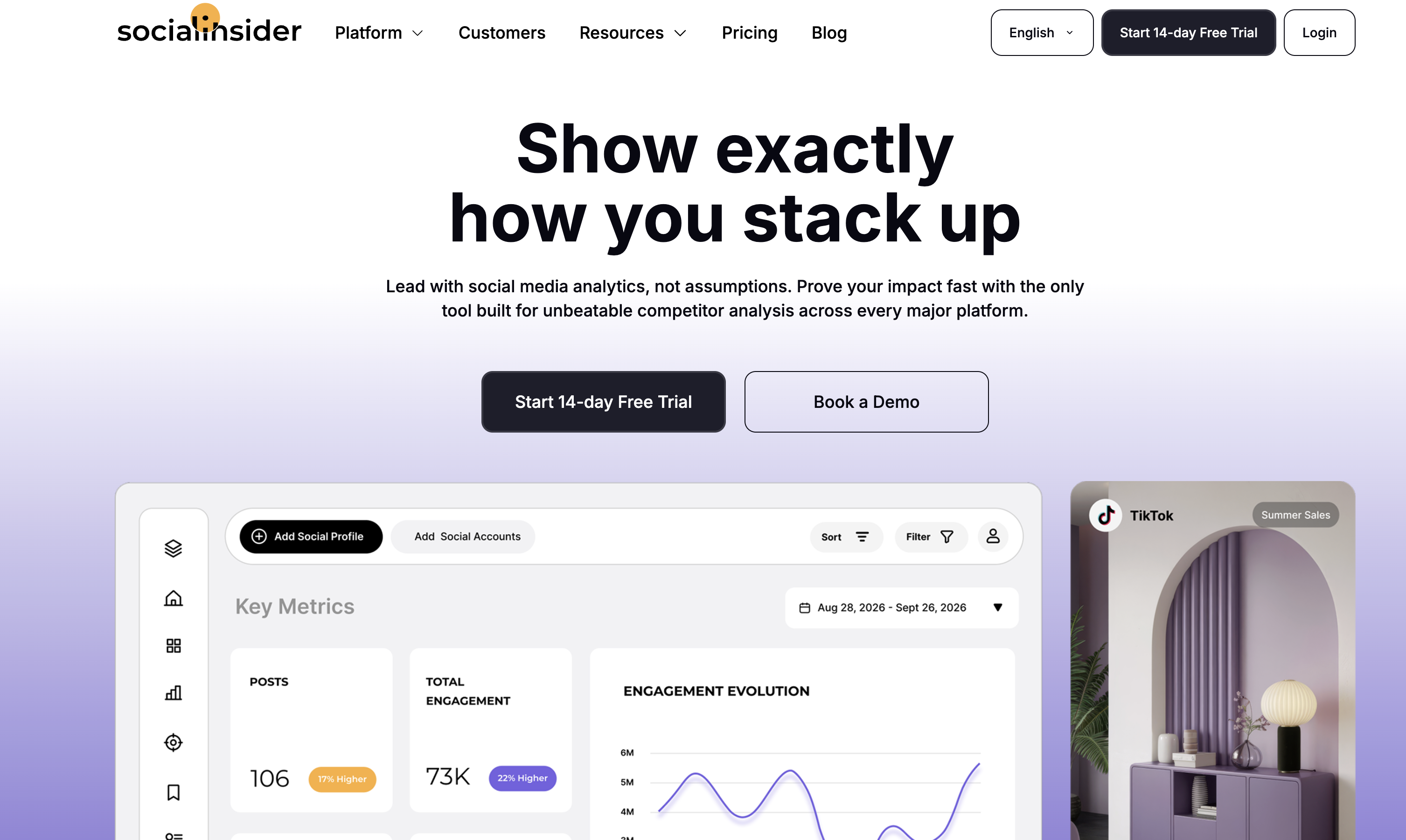 Socialinsider homepage