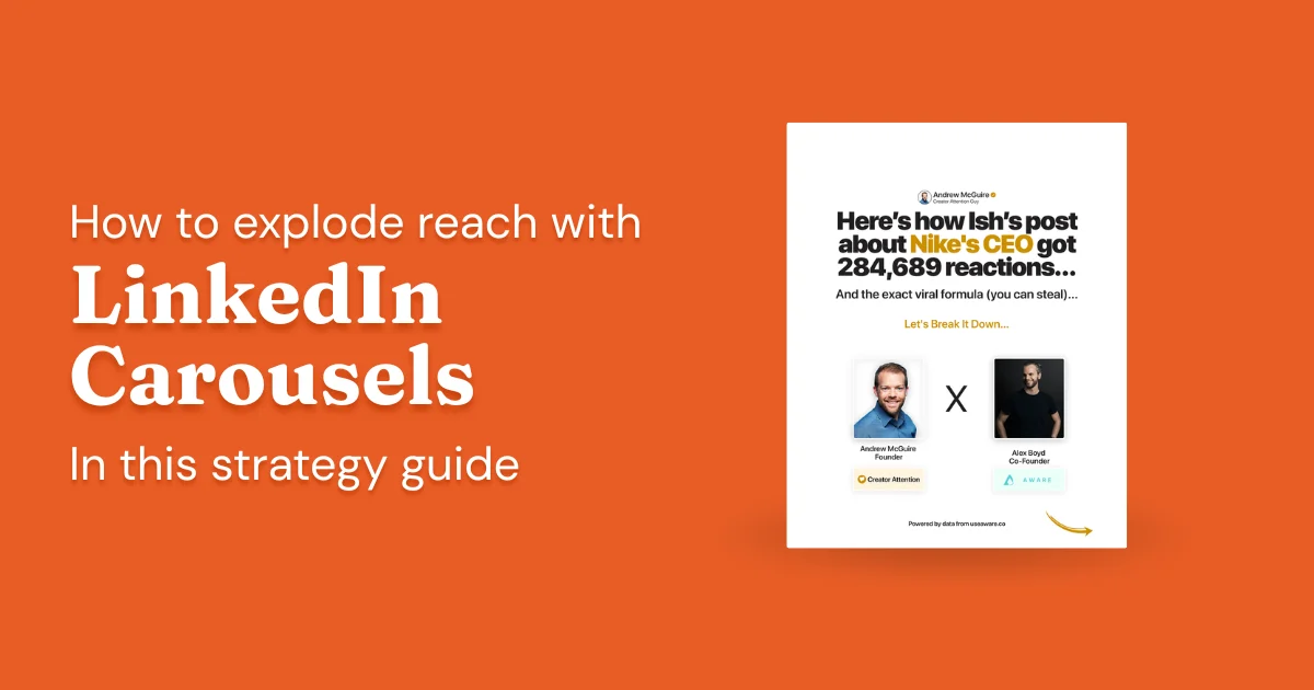 Why LinkedIn carousels get more engagement, and how to create them