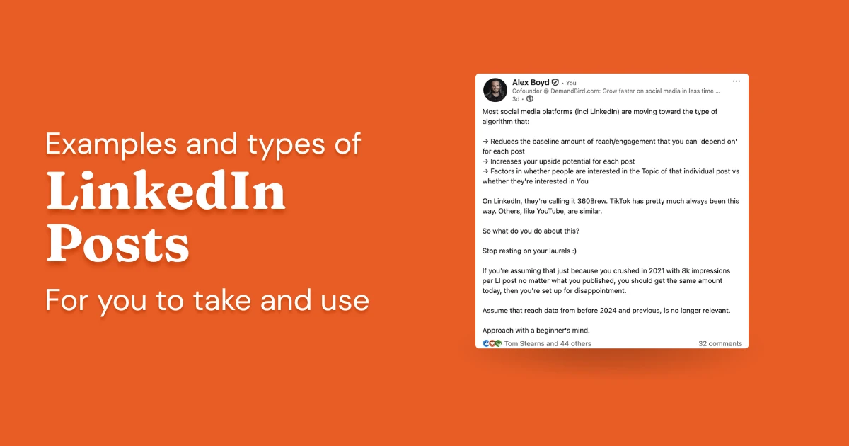 22 Types of LinkedIn Posts That Work Well