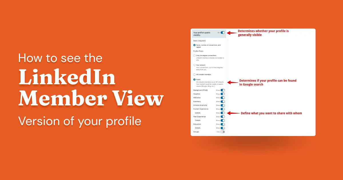 How to view your LinkedIn profile as others see it